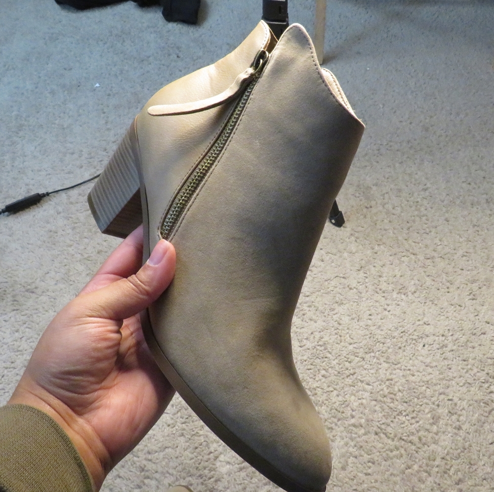 Tan Ankle Booties - Picture 2 of 7